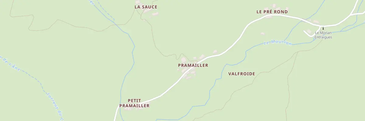 Plan du 5226 Pramailler à La Grave