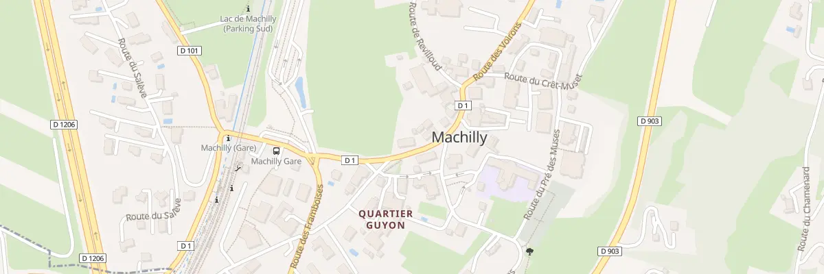 Plan du 218 Rte des Voirons à Machilly