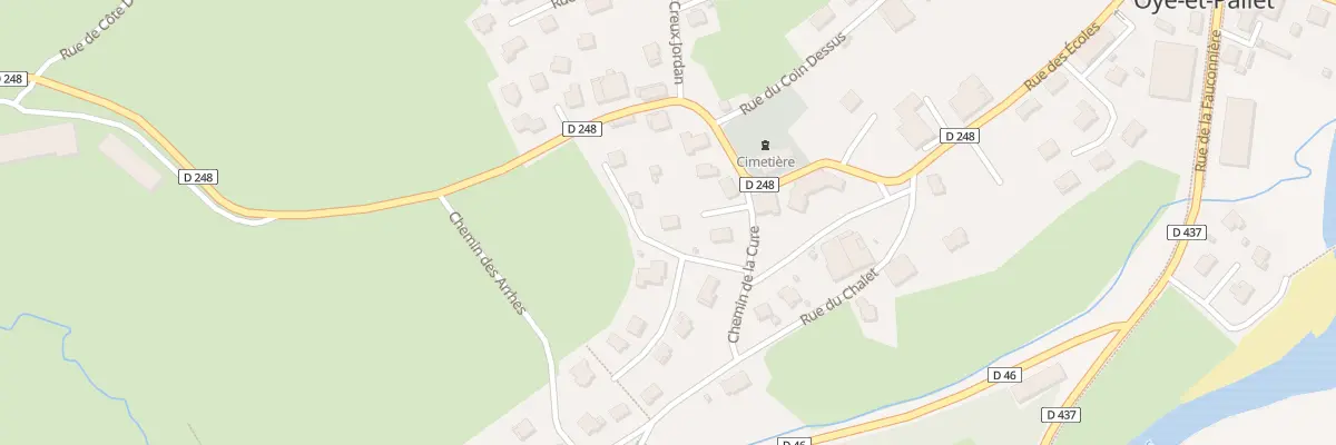 Plan du 2 Rue sur le Bief à Oye-et-Pallet