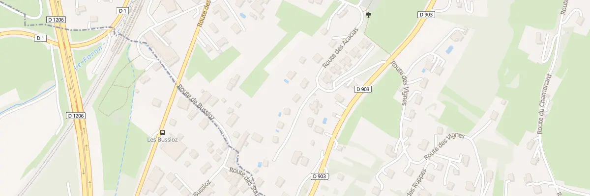 Plan du 352 Rte des Acacias à Machilly