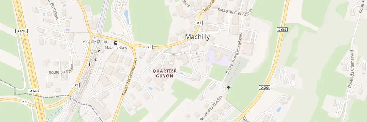 Plan du 38 Rte des Acacias à Machilly