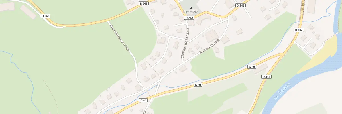 Plan du 1 Rue sur le Bief à Oye-et-Pallet