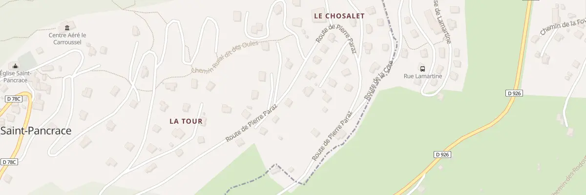 Plan du 5109 Le Chosalet à Saint-Pancrace