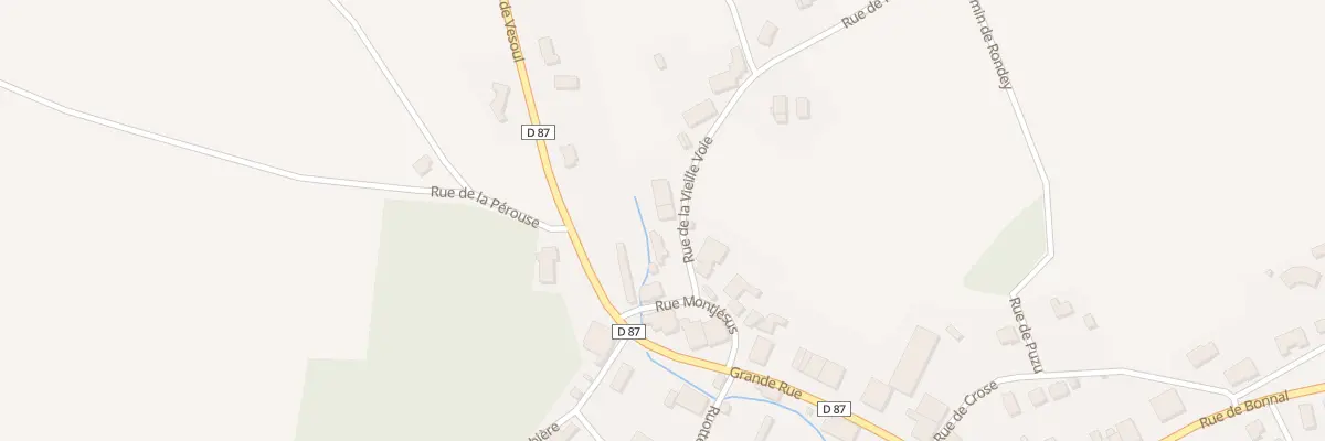 Plan du 1 Rue de la Vieille Voie à Chassey-lès-Montbozon