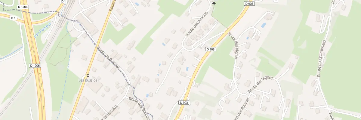 Plan du 351 Rte des Acacias à Machilly