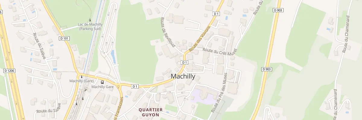 Plan du 313 Rte des Voirons à Machilly