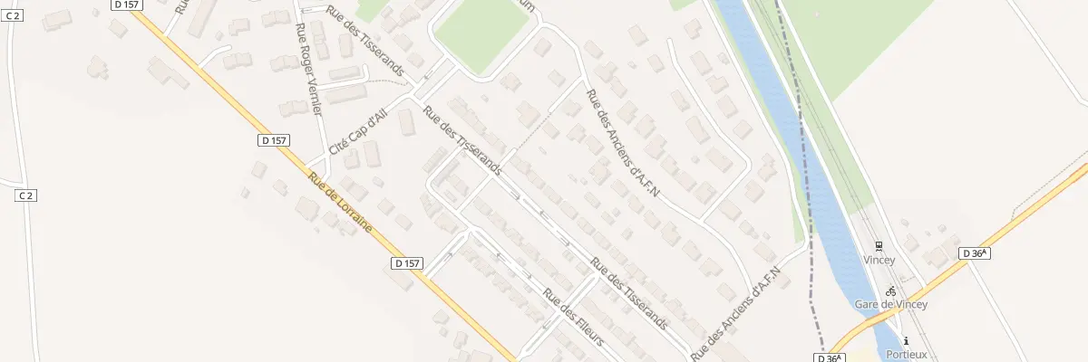Plan du 40 Rue des Tisserands à Vincey