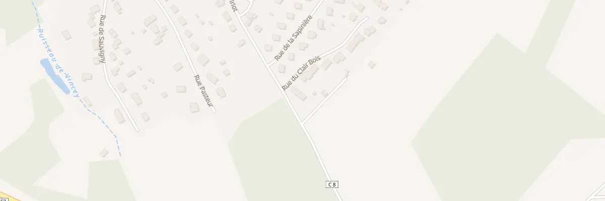 Plan du 6 Rue du Clair Bois à Vincey