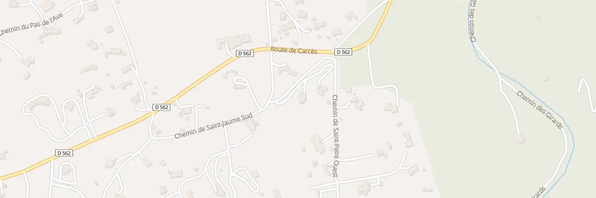 Plan du 113 Rte de Saint Jaume Sud à Lorgues