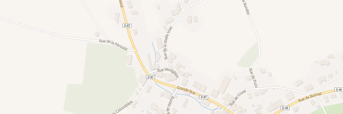 Plan du 2 Rue de la Vieille Voie à Chassey-lès-Montbozon