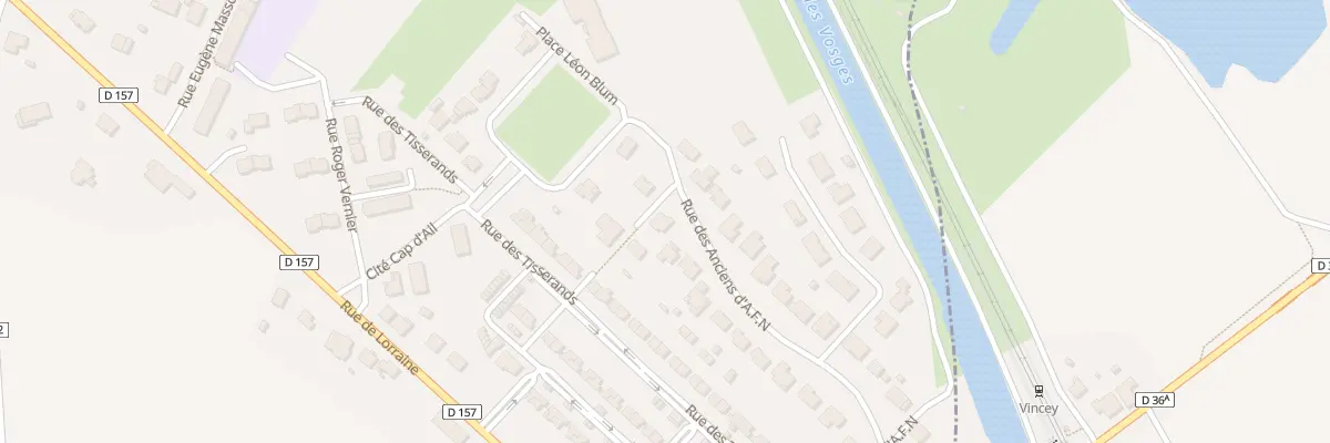Plan du 23 Rue des Anciens d’A.f.n à Vincey