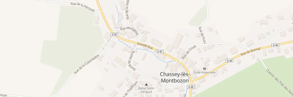 Plan du 5 Gr Grand Rue à Chassey-lès-Montbozon