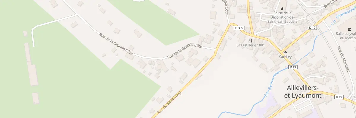 Plan du 13 Rue de la Grande Côte à Aillevillers-et-Lyaumont