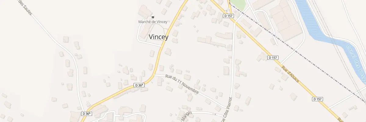 Plan du 5 Rue du 11 Novembre à Vincey