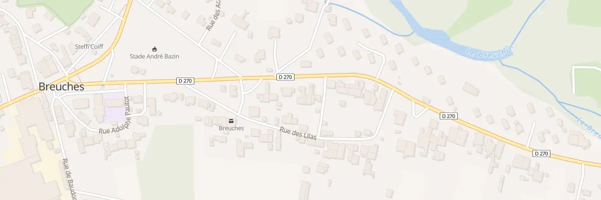 Plan du 9 Rue de Saint Sauveur à Breuches