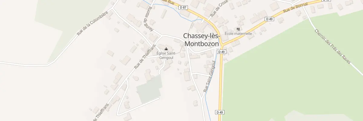 Plan du 2 Rue du Haut de la Castille à Chassey-lès-Montbozon