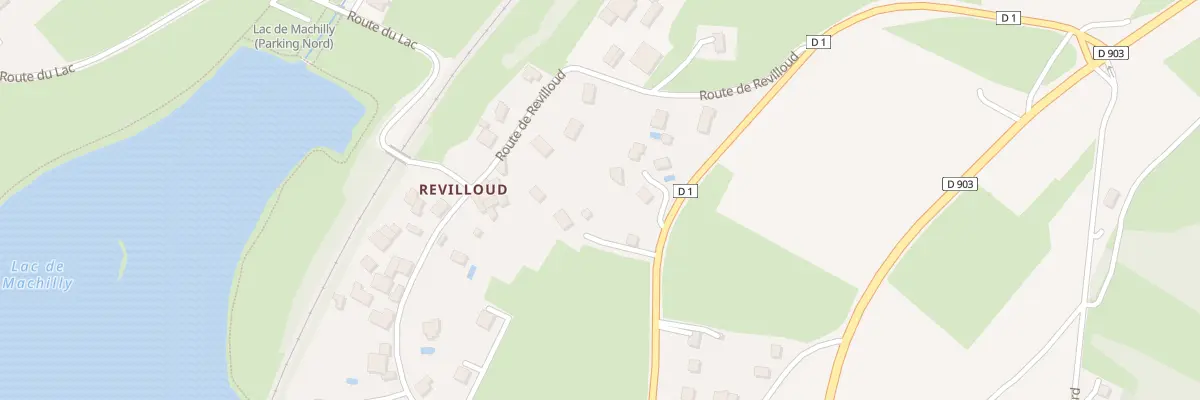 Plan du 605 Rte de Revilloud à Machilly