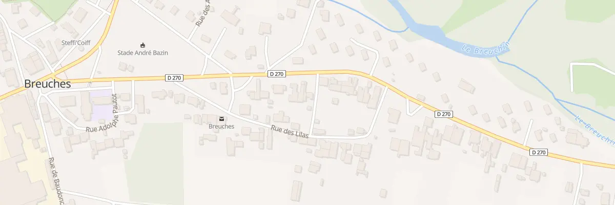 Plan du 12 Rue de Saint Sauveur à Breuches