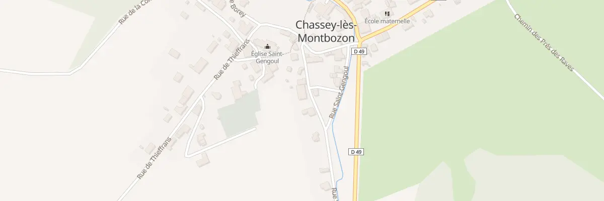 Plan du 6 Rue du Haut de la Castille à Chassey-lès-Montbozon
