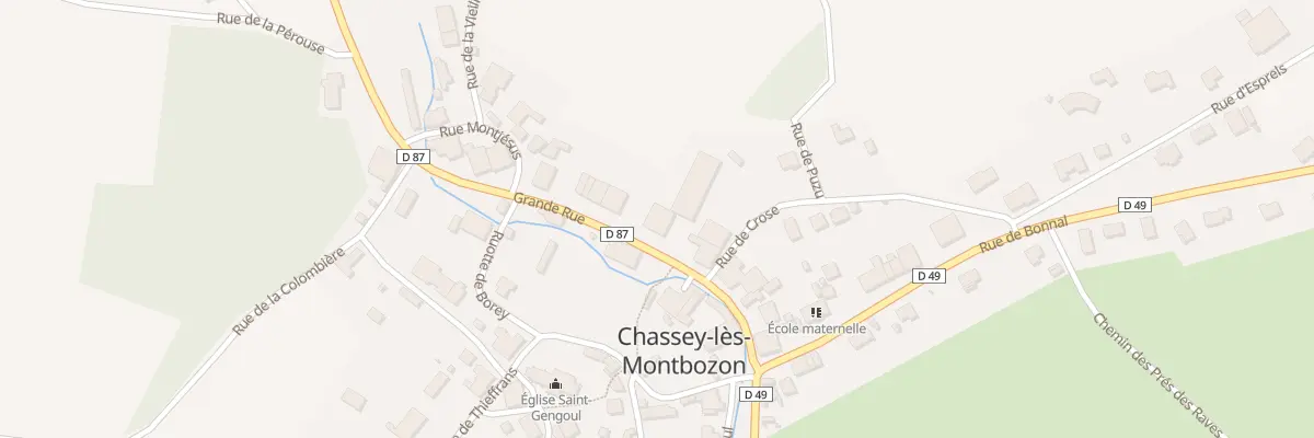 Plan du 10 Gr Grand Rue à Chassey-lès-Montbozon