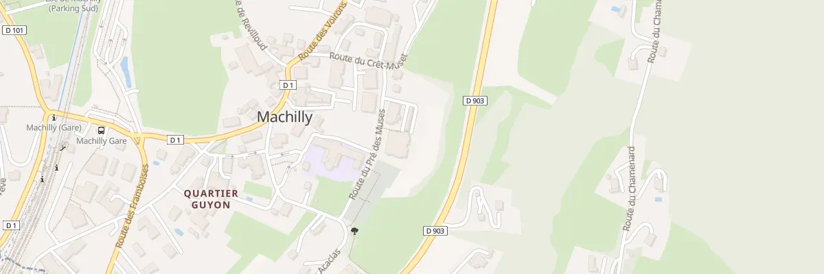 Plan du 72 Rte du Pré des Muses à Machilly