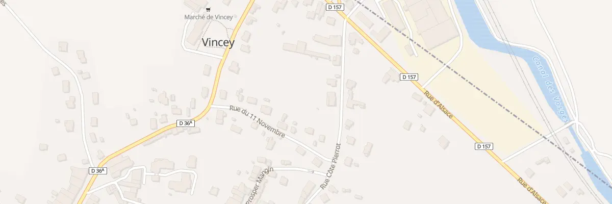 Plan du 9 Rue du 11 Novembre à Vincey