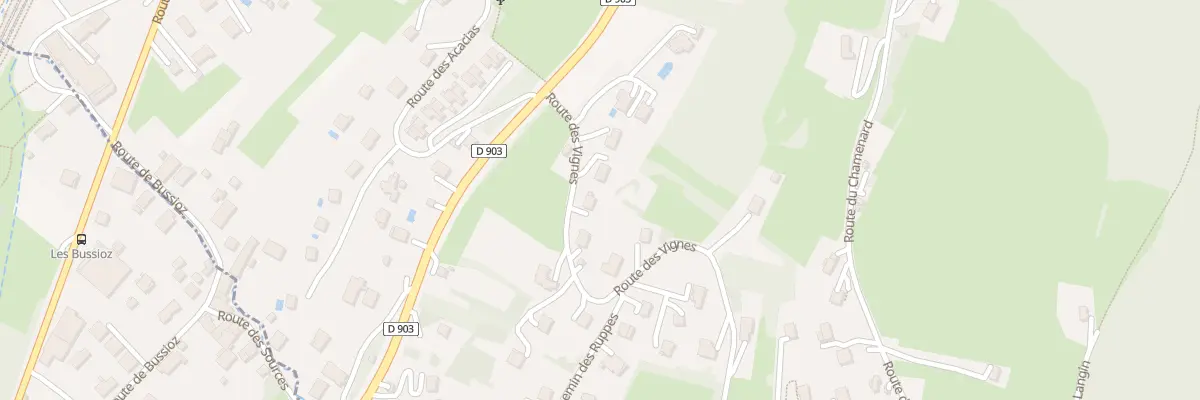 Plan du 93 Rte des Vignes à Machilly