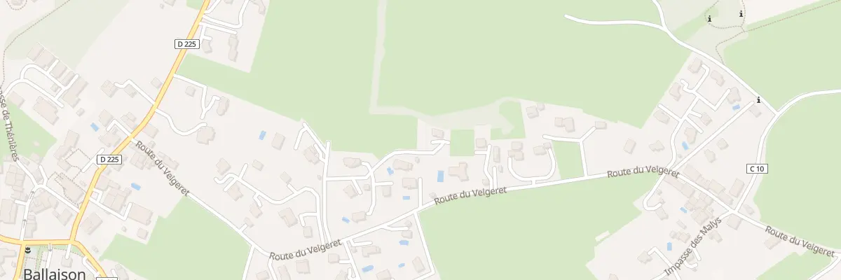 Plan du 293H Rte du Veigeret à Ballaison
