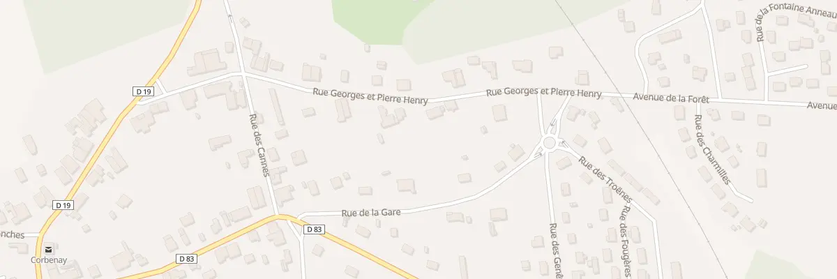 Plan du 9B Rue Georges et Pierre Henry à Corbenay