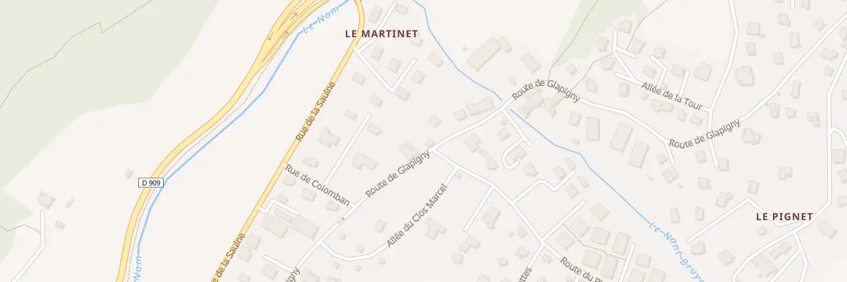 Plan du 523 Rte de Glapigny à Thônes