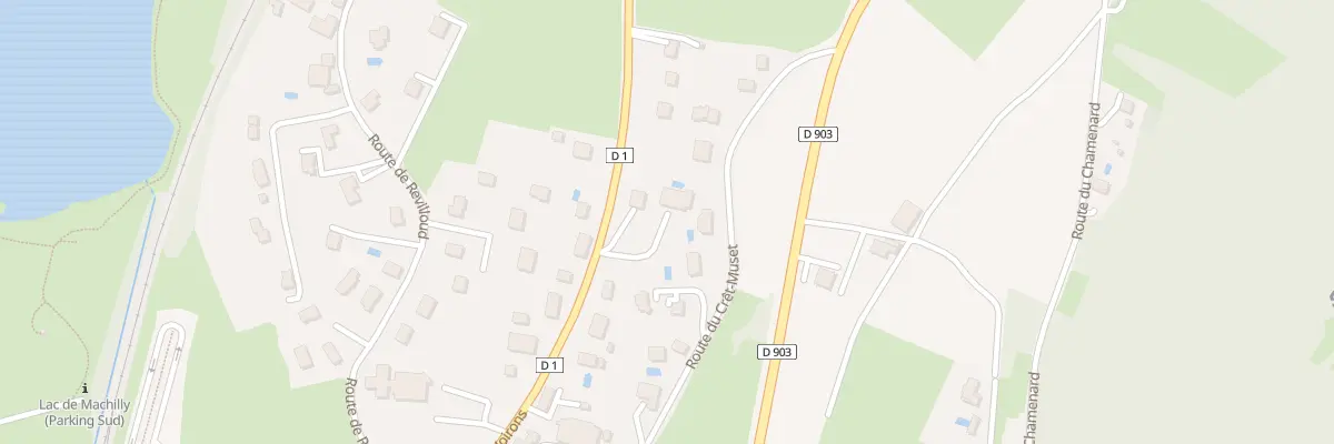 Plan du 575 Rte des Voirons à Machilly