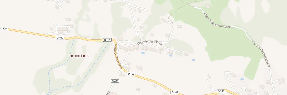 Plan du 5041 Les Plantas à Prunières