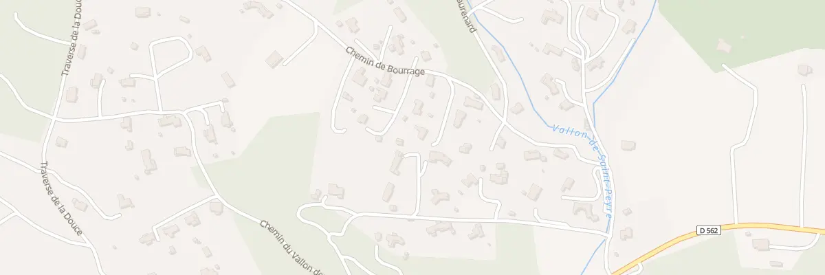 Plan du 227 Che de Bourrage à Lorgues