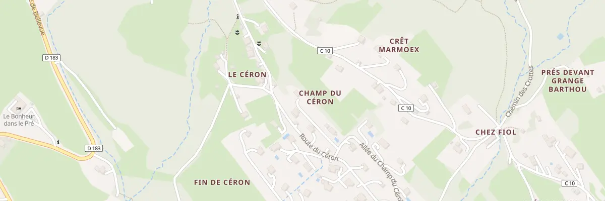 Plan du 11 All du Champ du Ceron à Scientrier