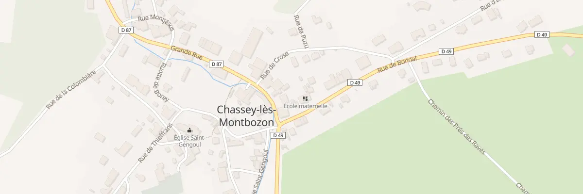 Plan du 2 Gr Grand Rue à Chassey-lès-Montbozon