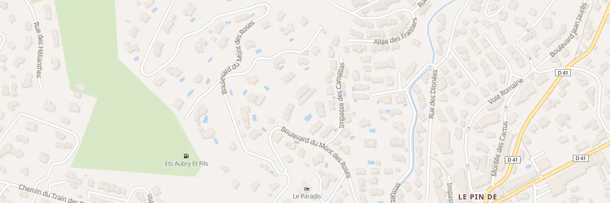 Plan du 428 Bd du Mont des Roses à Bormes-les-Mimosas
