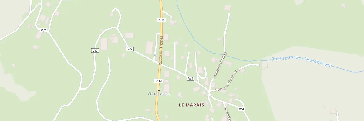 Plan du 77 Rte du Mont à Serraval