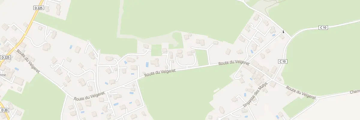 Plan du 533 Rte du Veigeret à Ballaison