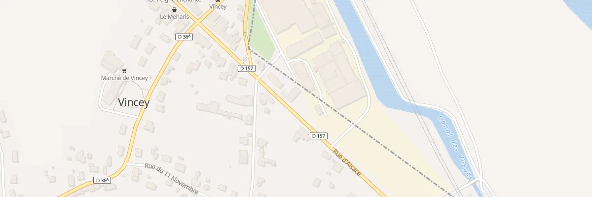 Plan du 11T Rue d’Alsace à Vincey