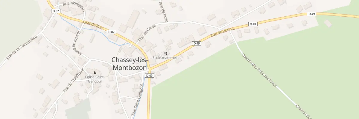 Plan du 6 Rue de Bonnal à Chassey-lès-Montbozon