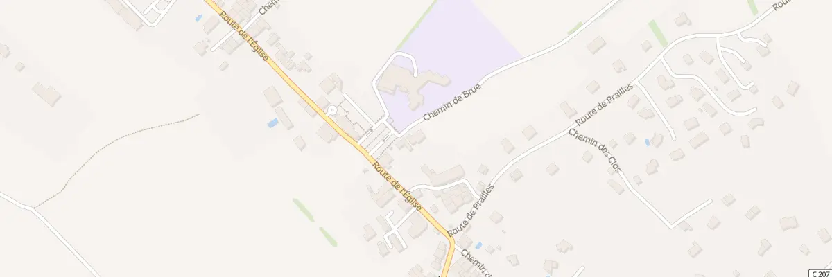 Plan du 84 Che de Brue à Massongy