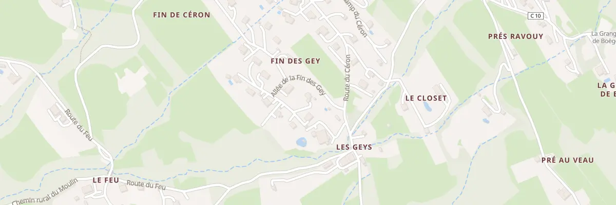 Plan du 395 All de la Fin des Gey à Lucinges