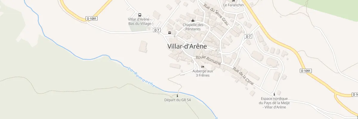 Plan du 5160 Le Villar à Villar-d’Arêne