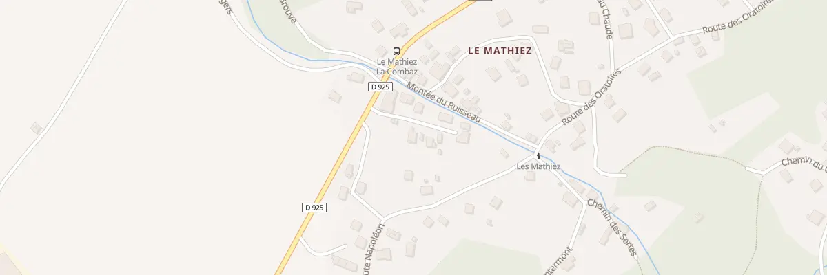 Plan du 5431 La Combaz à Notre-Dame-des-Millières