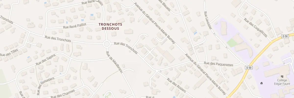 Plan du 14 Rue des Tronchots à Valdahon