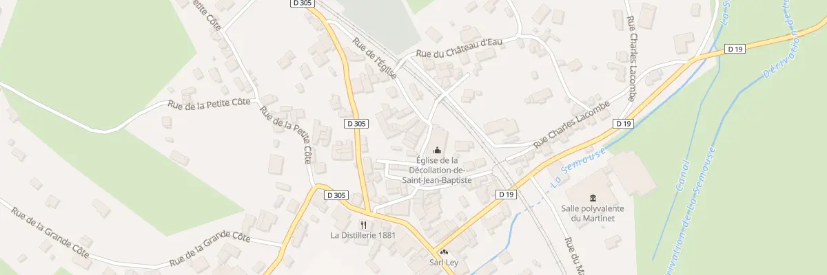 Plan du 13 Rue de l’Eglise à Aillevillers-et-Lyaumont