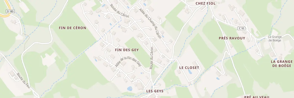 Plan du 784 Rte du Céron à Lucinges