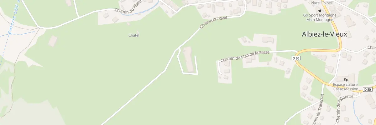 Plan du 5290 Imm Le Champ Fleuri à Albiez-Montrond