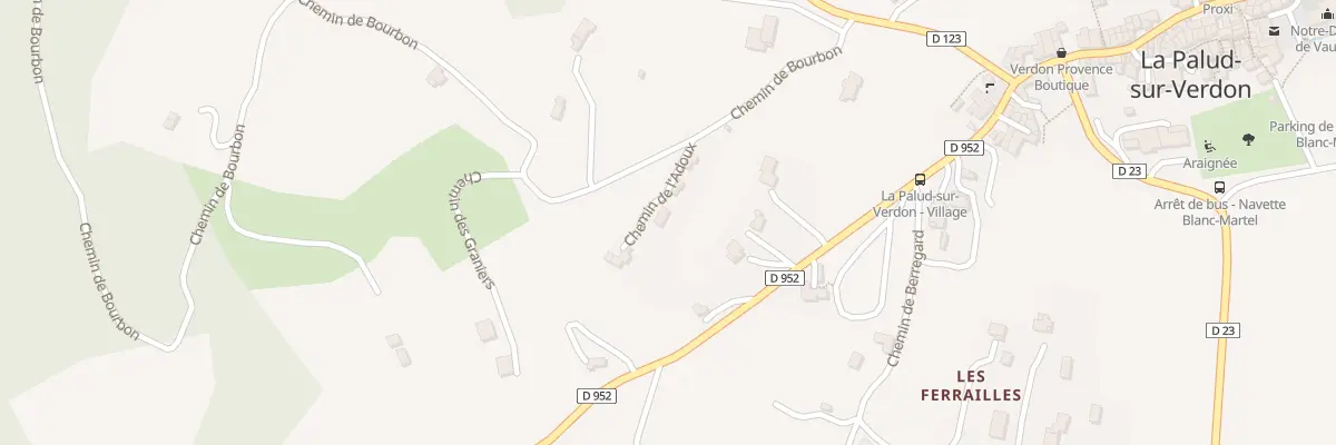 Plan du 35 Che de l’Adoux à La Palud-sur-Verdon