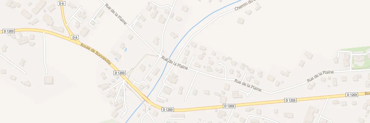 Plan du 413 Rue de la Plaine à Amancy